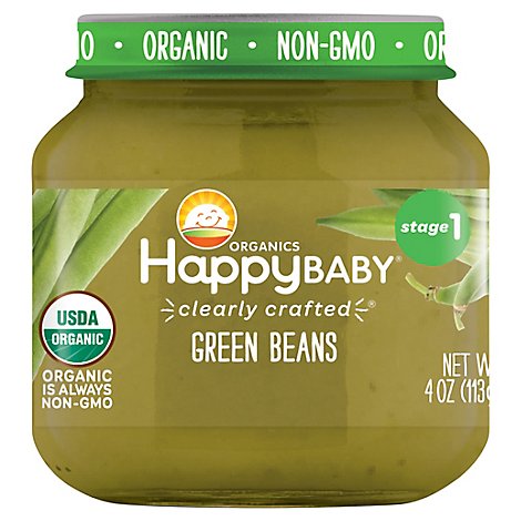Happy Baby Cc Stage 1 Jar Green Beans - 4 OZ