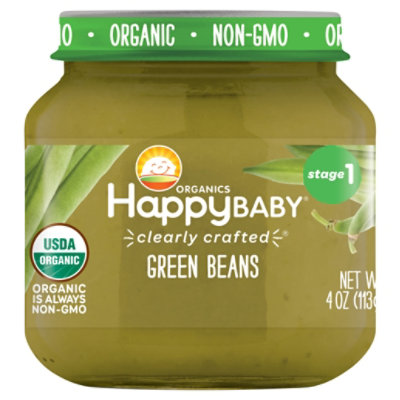 Happy Baby Cc Stage 1 Jar Green Beans - 4 OZ