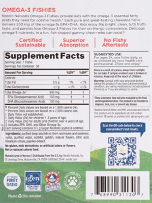 Nordic Omega 3 Fishies Tutti Frutti - 36 CT - Image 5