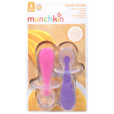 Munchkin Silicone Infant Spoons, Assorted - 2 pack