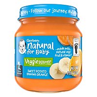 Gerber 2nd Foods Natural Sweet Potato Banana Orange Baby Food Jar - 4 Oz - Image 1