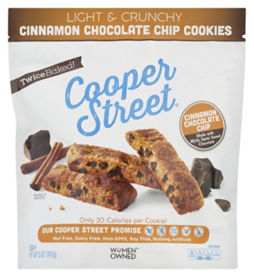 Cooper Street Cookies Cinnamn Choc Chip - 5 OZ