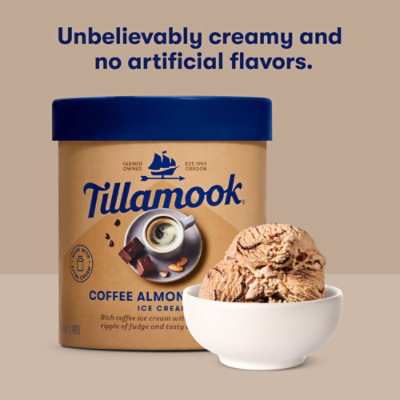 Tillamook Coffee Almond Fudge Ice Cream - 48 Oz - Image 4