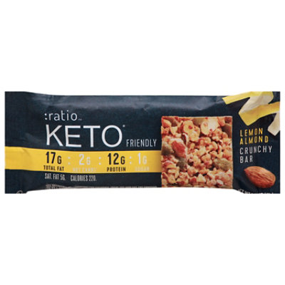 Ratio Keto Friendly Bar Lemon Almond - 1.45 OZ