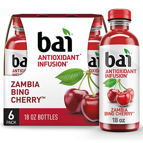 Bai Zambia Bing Cherry Bottles - 6-18 Fl. Oz.