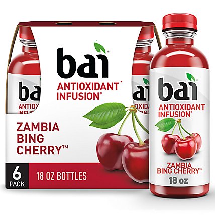 Bai Zambia Bing Cherry Bottles - 6-18 Fl. Oz. - Image 1