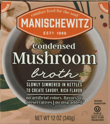 Manischewitz Mushroom Broth Condensed - 12 FZ - Image 2