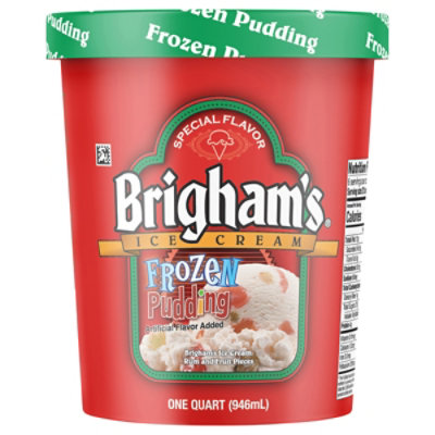 Brigham's Limited Edition Frozen Pudding Ice Cream - 1 Quart - Image 1