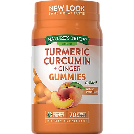 Nature's Truth Turmeric and Ginger Gummies - 70 Count - Image 1