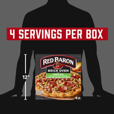 Red Baron Brick Oven Pizza Supreme - 18.64 OZ - Image 3