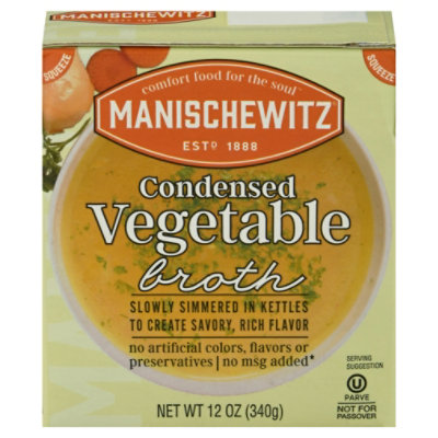 Manischewitz Vegetable Broth Condensed - 12 FZ - Image 3