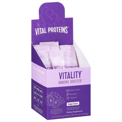 Vital Protein Vitality Grape Citrus Sticks - 6.91 OZ