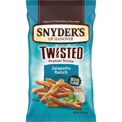 Snyder's of Hanover Jalapeno Ranch Twisted Pretzel Sticks - 12 Oz