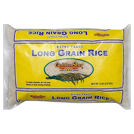 Golden Star Long Grain Rice - 5 LB