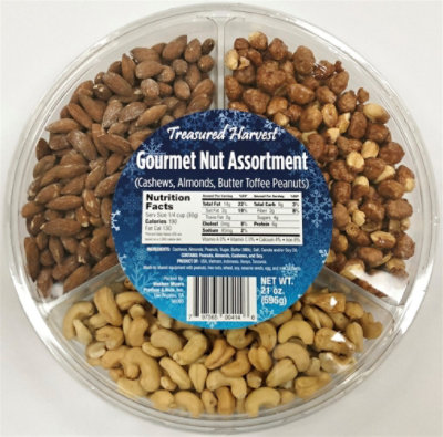 Treasured Hrvst Gourmet Nut Tray - 21 OZ