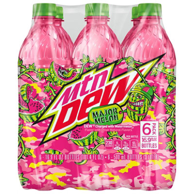 Mtn Dew Soda Major Melon Watermelon16.9 Fluid Ounce/6 Pet - 6-16.9 FZ - Image 3