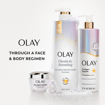 Olay Cleansing & Firming Body Wash with Vitamin B3 and Collagen - 17.9 Fl. Oz. - Image 8