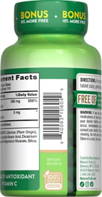 Nature's Truth Vitamin C 500 mg Plus Wild Rose Hips - 110 Count - Image 5