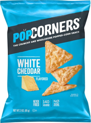 Popcorners Popped Corn Snacks White Cheddar 3 Ounce - 3 OZ - Image 2