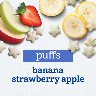 Gerber Puffs Banana And Apple Strawberry Cereal Snacks Variety Multipack - 4-1.48 Oz - Image 3