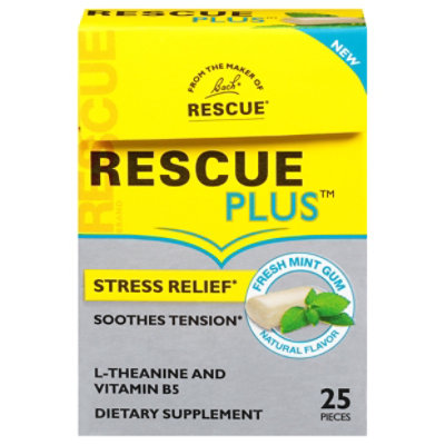 Bach Rescue Plus Stress Relief Gum - 25 CT - Image 3