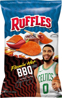 Ruffles Potato Chips Flamin Hot Bbq - 8 OZ - Image 2