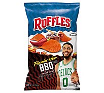 Ruffles Potato Chips Flamin Hot Bbq - 8 OZ