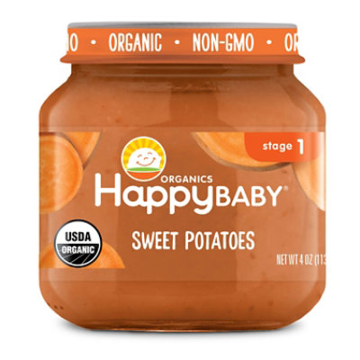 Happy Baby Organics Stage 1 Sweet Potatoes Jar - 4 Oz - Image 1
