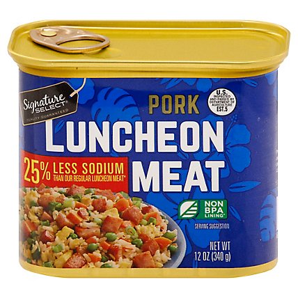 Signature Select Luncheon Meat Pork 25% Less Sodium - 12 OZ - Image 3