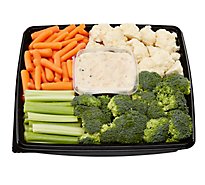 Vegetable Tray With Dip - 52 OZ