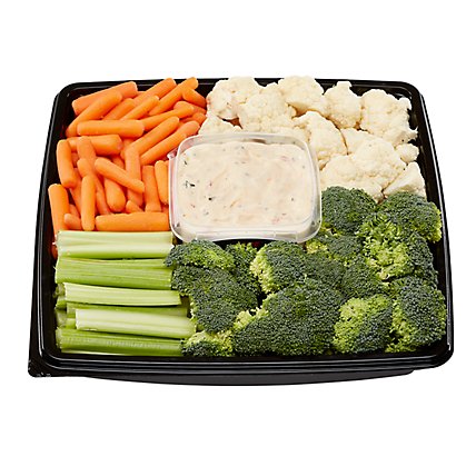 Vegetable Tray With Dip - 52 OZ - Image 1