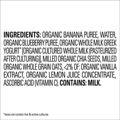 Happy Tot Organics Super Morning Organic Bananas Blueberries Yogurt Oats Chia - 4 Oz - Image 4