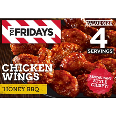 TGI Fridays Frozen Appetizers Honey BBQ Chicken Wings Box - 25.5 Oz - Image 1