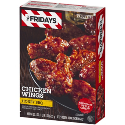 TGI Fridays Frozen Appetizers Honey BBQ Chicken Wings Box - 25.5 Oz - Image 6