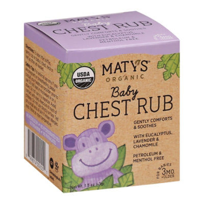 Matys Organic Baby Chest Rub - 1.5 OZ