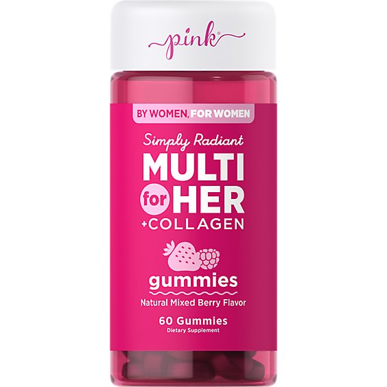 Pink Simply Radiant Multi for Her Gummies - 60 Count