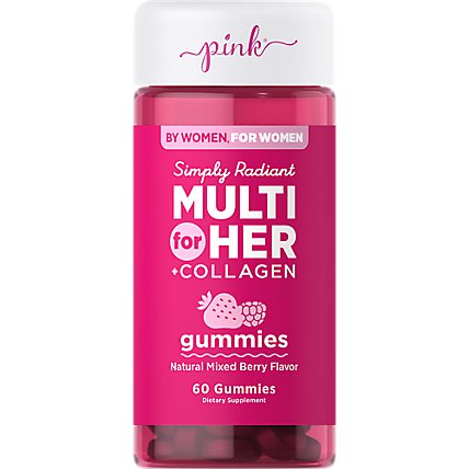 Pink Simply Radiant Multi for Her Gummies - 60 Count - Image 1