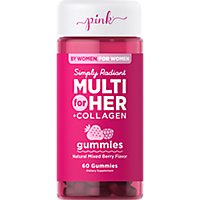 Pink Simply Radiant Multi for Her Gummies - 60 Count - Image 1