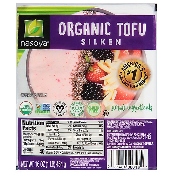Nasoya Silken Tofu Organic - 16 OZ