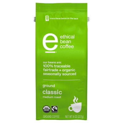 Ethical Bean Classic Ground Coffee - 8 OZ