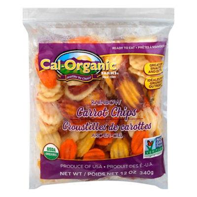 Cal-Organic Farms Carrot Chips Rainbow Organic - 12 OZ