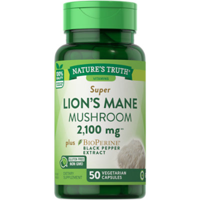 Natures Truth Super Lions Mane Mushroom - 50 CT