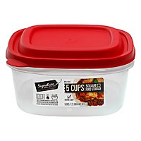 Signature Select Food Storage Square 5 Cup - EA - Image 3