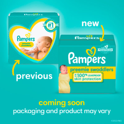 Pampers Swaddlers Preemie Diapers - 27 CT - Image 2