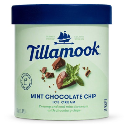 Tillamook Mint Chocolate Chip Ice Cream - 48 Oz