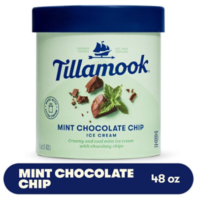 Tillamook Mint Chocolate Chip Ice Cream - 48 Oz - Image 1
