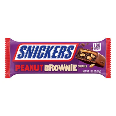 Snickers Candy Bar Peanut Brownie Squares Full Size - 1.2 Oz - Image 3