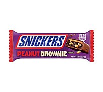 Snickers Candy Bar Peanut Brownie Squares Full Size - 1.2 Oz