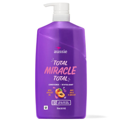 Aussie Total Miracle With Apricot & Macadamia Oil Paraben Free Conditioner - 26.2 Fl. Oz. - Image 5