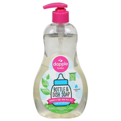 Dapple Baby Bottle and Dish Soap for Baby Products, Fragrance-Free, 16.9 fl oz